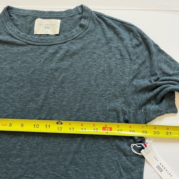 Sol Angeles Blue Lightweight Tshirt Size Small New with Tags - Picture 4 of 6